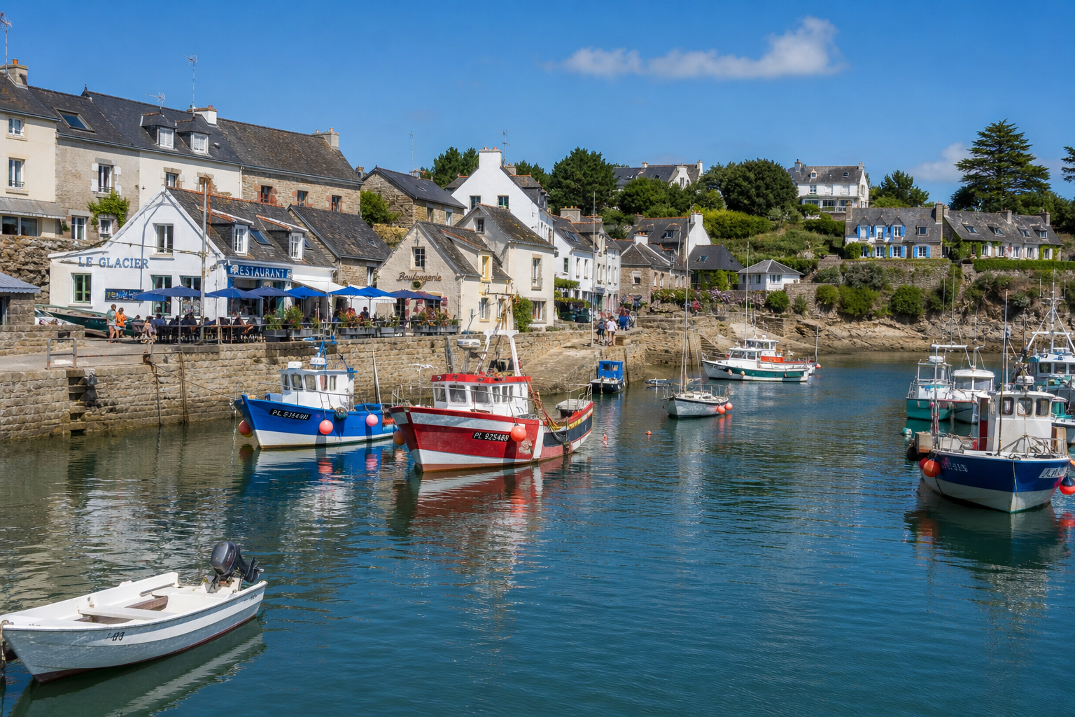 Vue du port de Loguivy-de-la-Mer
